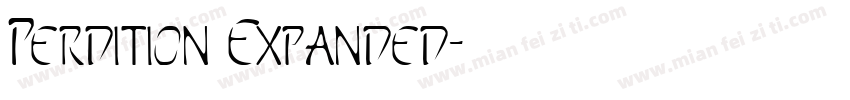 Perdition Expanded字体转换